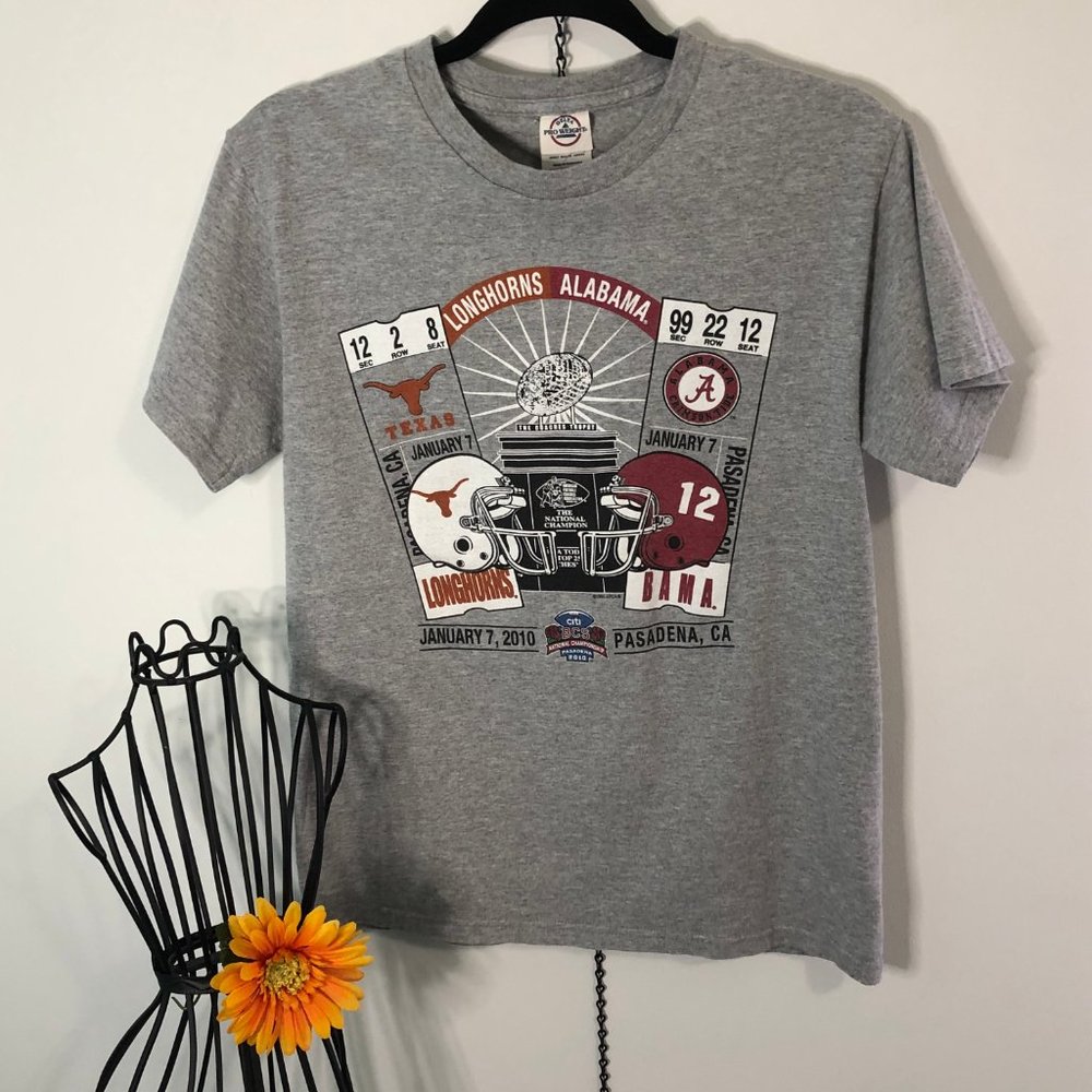 ***SOLD*** Longhorns Alabama 2010 BCS Championship Small Gray